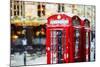 Phone Booths II - In the Style of Oil Painting-Philippe Hugonnard-Mounted Giclee Print