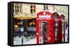 Phone Booths II - In the Style of Oil Painting-Philippe Hugonnard-Framed Stretched Canvas