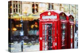 Phone Booths II - In the Style of Oil Painting-Philippe Hugonnard-Stretched Canvas
