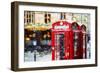 Phone Booths II - In the Style of Oil Painting-Philippe Hugonnard-Framed Giclee Print