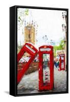 Phone Booths - In the Style of Oil Painting-Philippe Hugonnard-Framed Stretched Canvas