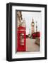 Phone Box London Bus & Big Ben-null-Framed Art Print