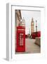 Phone Box London Bus & Big Ben-null-Framed Art Print