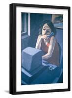 Phone Call-Robert Burkall Marsh-Framed Giclee Print