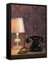 Phone, Old, Black, Standard Lamp, Nostalgia, Communication, Dial, Slice, Select, There Call Up-Nikky-Framed Stretched Canvas