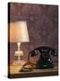 Phone, Old, Black, Standard Lamp, Nostalgia, Communication, Dial, Slice, Select, There Call Up-Nikky-Stretched Canvas