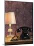 Phone, Old, Black, Standard Lamp, Nostalgia, Communication, Dial, Slice, Select, There Call Up-Nikky-Mounted Photographic Print