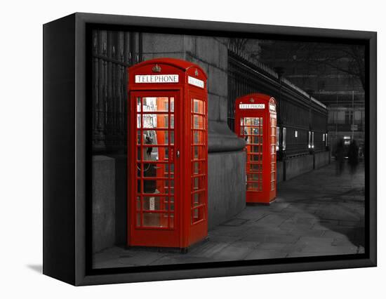 Phone to a Ghost?-Jan Lykke-Framed Stretched Canvas