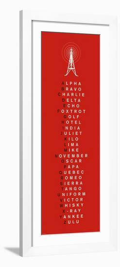 Phonetic Alphabet I-The Vintage Collection-Framed Premium Giclee Print