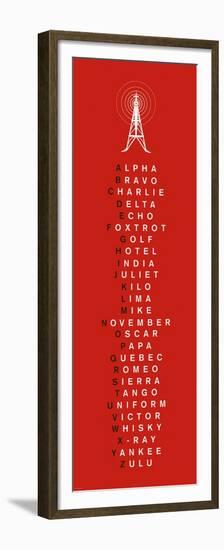 Phonetic Alphabet I-The Vintage Collection-Framed Premium Giclee Print