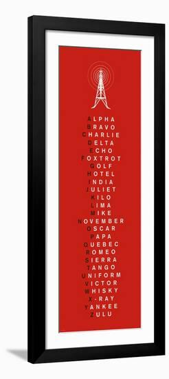 Phonetic Alphabet I-The Vintage Collection-Framed Premium Giclee Print