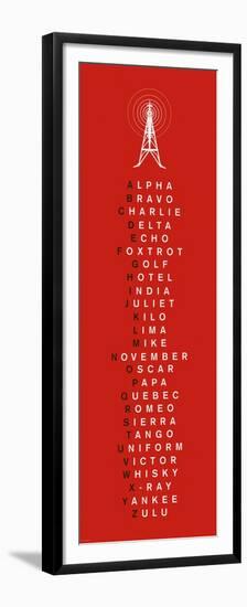 Phonetic Alphabet I-The Vintage Collection-Framed Premium Giclee Print