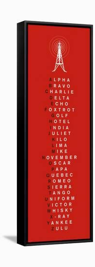 Phonetic Alphabet I-The Vintage Collection-Framed Stretched Canvas