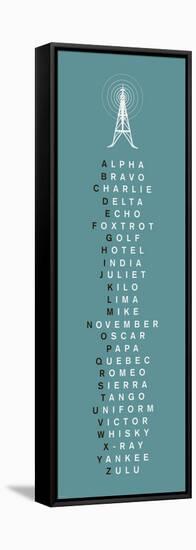 Phonetic Alphabet II-The Vintage Collection-Framed Stretched Canvas