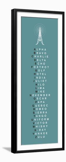 Phonetic Alphabet II-The Vintage Collection-Framed Premium Giclee Print