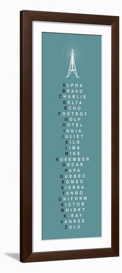 Phonetic Alphabet II-The Vintage Collection-Framed Art Print