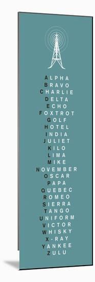 Phonetic Alphabet II-The Vintage Collection-Mounted Art Print