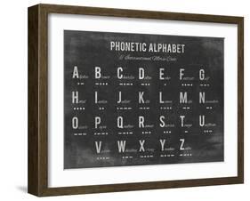 Phonetic Alphabet-The Vintage Collection-Framed Giclee Print