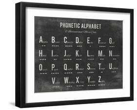 Phonetic Alphabet-The Vintage Collection-Framed Giclee Print