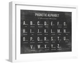 Phonetic Alphabet-The Vintage Collection-Framed Giclee Print