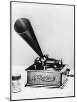 Phonograph by Edison-null-Mounted Photographic Print