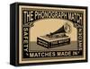 Phonograph Match-Mark Rogan-Framed Stretched Canvas