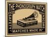 Phonograph Match-Mark Rogan-Mounted Art Print