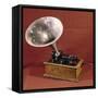 Phonograph-Thomas Alva Edison-Framed Stretched Canvas