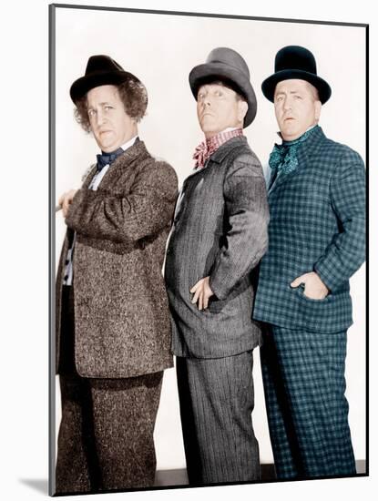 PHONY EXPRESS, from left: Larry Fine, Moe Howard, Curly Howard, (aka The Three Stooges), 1943-null-Mounted Photo