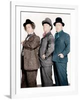 PHONY EXPRESS, from left: Larry Fine, Moe Howard, Curly Howard, (aka The Three Stooges), 1943-null-Framed Photo