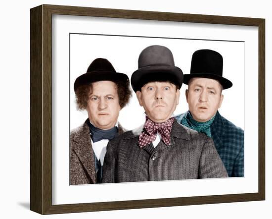 Phony Express, Larry Fine, Moe Howard, Curly Howard, (aka The Three Stooges), 1943-null-Framed Photo