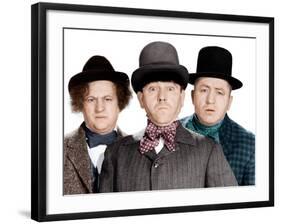 Phony Express, Larry Fine, Moe Howard, Curly Howard, (aka The Three Stooges), 1943-null-Framed Photo