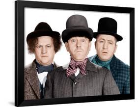 Phony Express, Larry Fine, Moe Howard, Curly Howard, (aka The Three Stooges), 1943-null-Framed Photo