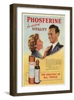 Phosferine, Magazine Advertisement, UK, 1950-null-Framed Giclee Print