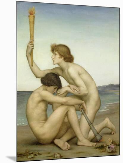 Phosphorus and Hesperus, 1882-Evelyn De Morgan-Mounted Giclee Print