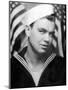 Photo Booth Portrait of Wwii Sailor, Ca. 1943-null-Mounted Photographic Print