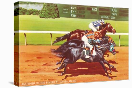 Photo Finish, Santa Anita Race Track, California-null-Stretched Canvas