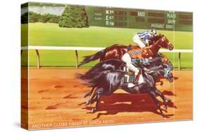 Photo Finish, Santa Anita Race Track, California-null-Stretched Canvas