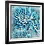 Photo Illustration of Abstract Flower Petals in Blue-Annmarie Young-Framed Photographic Print