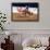 Photo impression of bronco rider at a rodeo, Santa Barbara, California-null-Framed Photographic Print displayed on a wall