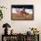 Photo impression of bronco rider at a rodeo, Santa Barbara, California-null-Framed Photographic Print displayed on a wall