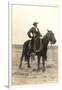 Photo of Cowboy on Horse-null-Framed Premium Giclee Print