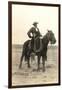 Photo of Cowboy on Horse-null-Framed Premium Giclee Print