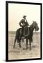 Photo of Cowboy on Horse-null-Framed Premium Giclee Print