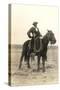 Photo of Cowboy on Horse-null-Stretched Canvas