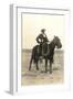 Photo of Cowboy on Horse-null-Framed Art Print