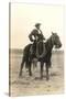 Photo of Cowboy on Horse-null-Stretched Canvas