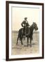 Photo of Cowboy on Horse-null-Framed Art Print