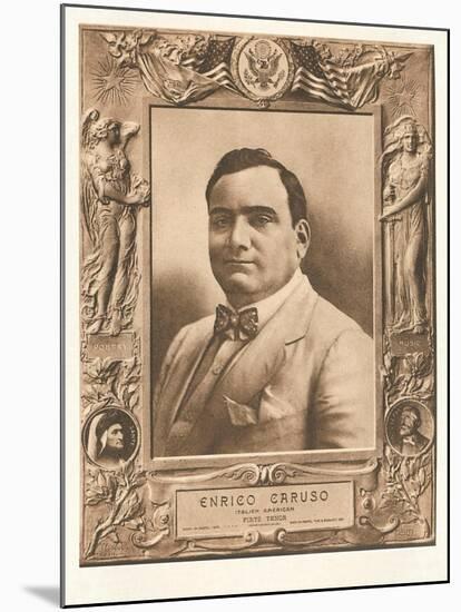 Photo of Enrico Caruso-null-Mounted Art Print