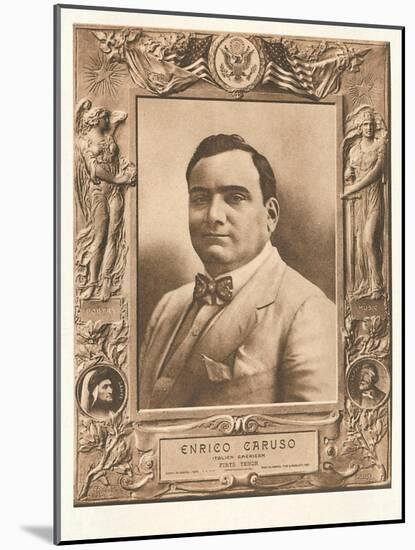 Photo of Enrico Caruso-null-Mounted Art Print